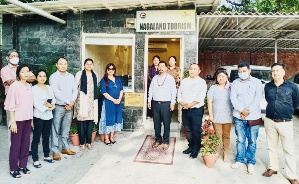A newly constructed Tourism Office at Nagaland House, New Delhi was inaugurated by Nagaland Advisor for Tourism and Art & Culture Khehovi Yeputhomi in the presence of Joint Resident Commissioner Sarita Yadav and Deputy Resident Commissioner Kethosituo Sekhose on March 19. The Advisor expressed hope that the office would facilitate inbound tourists and serve as an information centre to all potential visitors to the state. (Photo Courtesy: Sr PRO, Tourism New Delhi)